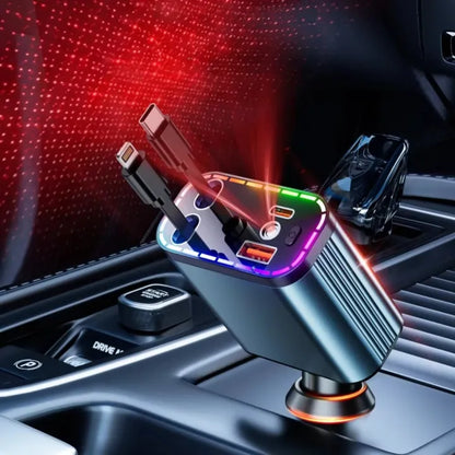 Car Charger 4-in-1 Retractable 69W Fast